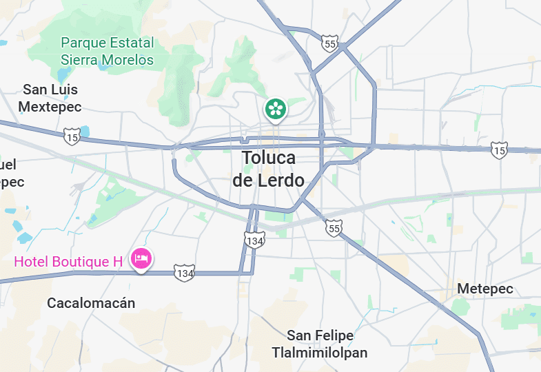 Mapa de Toluca
